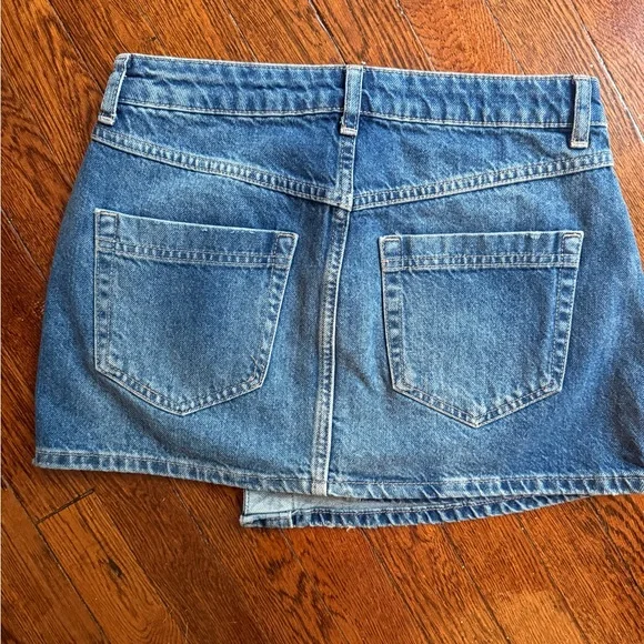 Free People Wynne Denim Mini Skirt - Picture 2 of 4